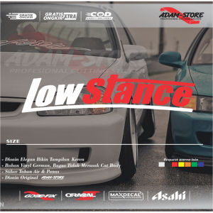 LS03 Sticker low stance sticker mobil stiker kaca mobil lowstance stiker adam store