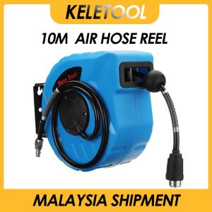 air hose reel compressor Retractable auto rewind Automatic Water Hose Reel Retractable Auto Repair Beauty Wash Car Hose Reel 260PSI Compressor Wall Mount