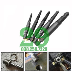 Bộ tháo ốc gãy chuôi lục giác cho máy khoan máy bắn vít 5PC Tặng găng tay bảo hộ