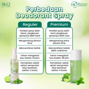 DEODORANT SR 12 SPRAY AMPUH MENGHILANGKAN BAU