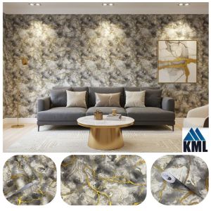 Wallpaper Dinding Motif Marmer Warna