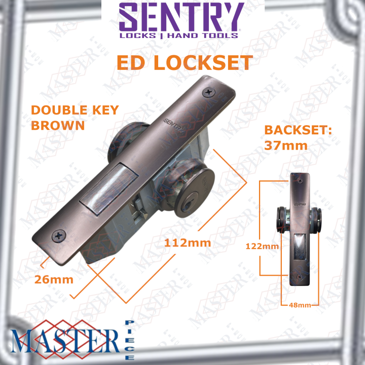 1set Sentry Ed Lockset Double Key Brown Lazada Ph