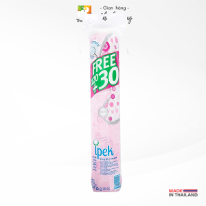 Bông tẩy trang IPEK hữu cơ Thái Lan 150 miếng