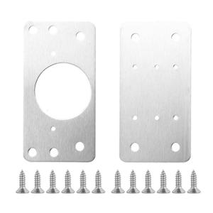 Cabinet Hinges Repair Plate Stainless Steel Hinge Repair Brackets Kit Kitchen Cupboard Fixing Screws for Door Furniture