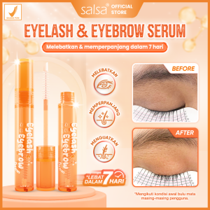 SALSA Eyelash & Eyebrow Serum - Serum Menebalkan Penumbuh Bulu Mata dan Alis Cepat with Biotin Peptide Ginseng