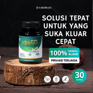 COD FREE ONGKIR SOLUSIKU XSTAM CAPSULE 30 Kapsul - Suplemen Vitalitas Membantu Memelihara Stamina Pria Suplemen Vitalis Pria Tahan Lama Suplemen Kesuburan Pria Suplemen Kuat Pria Tahan Lama Suplemen Stamina Pria Suplemen Kesehatan Tubuh Pria Dewasa