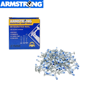 Vorsc and Armstrong Blue or Red Integrated Nail Heavy Duty Concrete Fastener | Strong Penetration Nail with Washer 100PCS / 200PCS / 400PCS