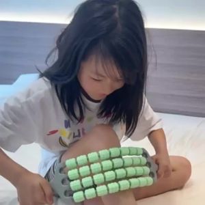 AU Four-row flexible massage stick yoga stick sensory integration training tool for children muscle relaxation massage