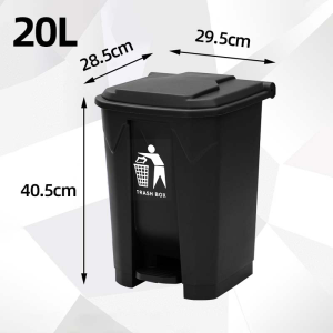 Garbage Bin Pedal Type Trash Can With Pedals for Bathroom Kitchen Living Room Outdoor Use 20/30/50/80/100L