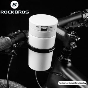 ROCKBROS Bicycle Bottle Holder Aluminum Alloy Lightweight Cycling Water Bottle Cup Cage Waterproof Dustproof MTB Road Bike Handlebar Mount Bike Accessories