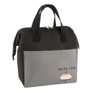 Insulated Lunch Box Handheld Lunch Case Reusable Coolers Bag Cartoon Lunch Bag for Work Office Travel Picnic