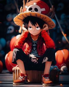 Stiker Sablon Untuk Kaos Jaket Hoodie Luffy One Piece di pasang Dirumah cepat dan mudah