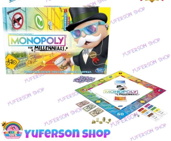 Hasbro Gaming Monopoli Per Millennials - Gioco Da Tavolo In Italiano? (Versione Inglese) - Esperienze E Divertimento