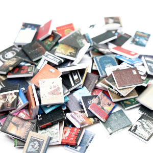 Christmas gift 【AYLMER】 10PCS Dollhouse Miniature Magazines Books Novels Model Dolls House Scene Decor Accessories