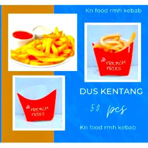 DUS KENTANG / BOX FRECH FRIES KECIL ISI 50 PCS