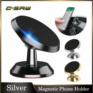 C-SAW Mini Từ Tính Giữ Điện Thoại Xe Hơi 360 ° Điều Chỉnh Xe Gắn Máy Điện Thoại Di Động Phổ Quát Đế Đen Bạc Vàng