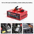 HOTSPEED Battery Charger 12v 24v Japan For Car Original Heavy Duty Fast Charging Universal Smart Pulse With Handle. 