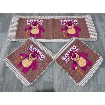 🇲🇾 Cotton 3in1 Patchwork Car Seat Lapik Kusyen Kereta Cushion Cover Anti Slip Sofa Cover Alas Kaki Sofa Kerusi Floor Mat