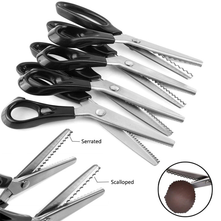 Sewing scissors Zig Zag Dressmaking Shear DIY Tool Pinking Scissor ...