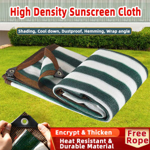Sunscreen Sunshade Net 80% Outdoor Sun Sail Shade Slan Plant Cover Canopy Awning UV Garden Greenhouse Shelter Dark Green Stripes