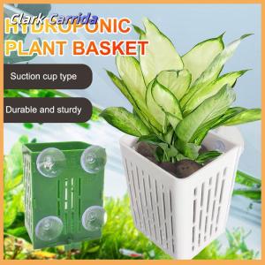 [Clark Carrida] Treo hút cup móc Aquarium nhà máy chủ nhựa Aquarium planter cup planter giỏ thủy sản nồi hộp aquascape trang trí
