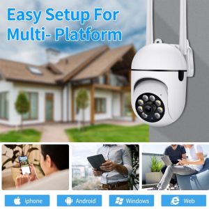 Smart CCTV Wireless Kamera /Kamera CCTV Wifi Outdoor Kamera CCTV 360 Derajat Panoramic Wireless Full HD 1080P FULL HD