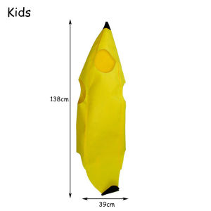 Banana Clothes Funny Fruit Cosplay Halloween Costume Novelty Night Party Theme Show Fancy Dress Adults Children