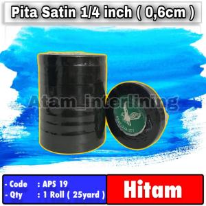 Pita Satin 1/4 inch atau 06cm Berbagai warna | Pita Kado | Pita souvenir Dekorasi | Pita satin Roll | Pita Hampers hempres Box 6mm