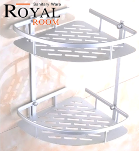 [ROYAL ROOM]Kệ góc nhà tắm đa năng inox 304 sang trọng cao cấp2 TẦNG gắn tường bề mặt đánh bóng sáng kệ tiện lợi dùng trong phòng tắm và phòng bếp