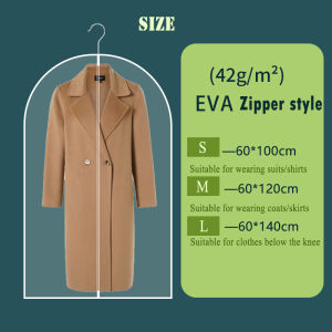 Transparent Garment Bag Dustproof Clothes Protector Cloth Cover Suit Set Coat Non Woven PEVA Clothing Storage