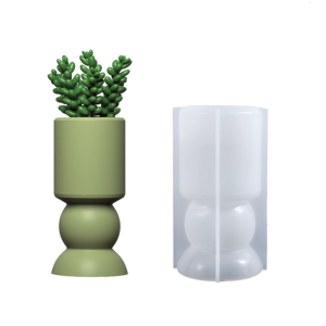 Unique Holder Molds Crafting Molds Round Shape Base Moulds Silicone Texture for Crafting Candlesticks