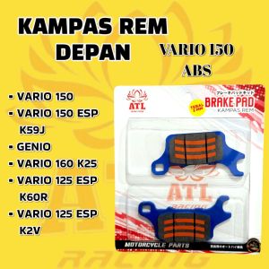 ATL racing kampas rem honda vario 125 150 160 tokico genio stylo160cbs dispad kampas rem depan vario