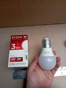 LAMPU BOHLAM ECOVA BULB A 21 WATT LED HEMAT ENERGI 21W 18W 15W 12W Lampu LED Bohlam Bulb Tipe A CAHAYA TERANG BAGUS MURAH LAMPU RUMAH