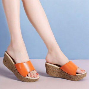 [Free Shipping] 2026 Summer WomenS Outdoor Fashion Sandals Platform Wedge Heels Thick-Soled Slip-On Sandals Non-Slip High-Heeled Sandals For Women