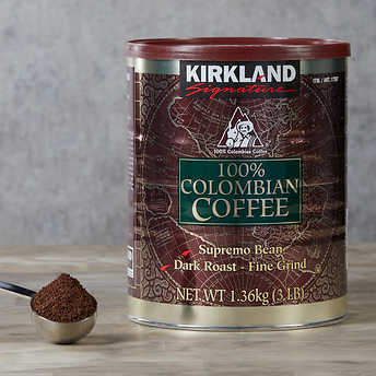 Kirkland Signature Colombian Coffee, Dark Roast, 3 lbs