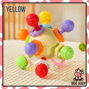 Moo Baby Hedgehog Teether Toy Baby Bites Toys Rattle Toys for Baby Toy Infant Toys Mainan Baby Newborn Mainan Baby 6 Bulan 宝宝玩具