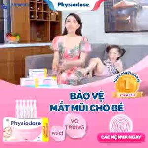 Nước muối sinh lý Physiodose vỉ 5 ống (5ml)