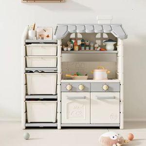 Kệ nhựa để đồ chơi cho bé Babyviva mẫu HOUSEHOLD KITCHEN
