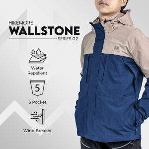 Jaket Gunung Hoodie Outdoor Pria Wallstone 02 Hikemore Terbaru