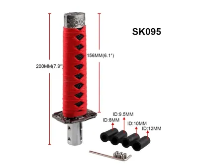HOL High quality 150MM/200MM JDM Samurai Shift Knob Shifter With Adapters Gear Shift knob For automatic