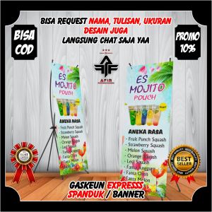 spanduk es mojito bisa custom ukuran desain keren