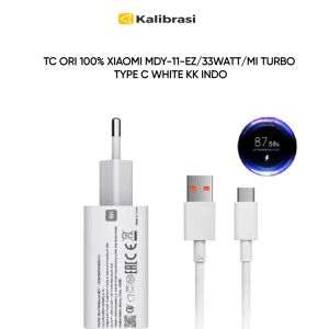 TRAVEL CHARGER ORI 100% XIAOMI MDY-11-EZ/33WATT/MI TURBO TYPE C WHITE KK INDO