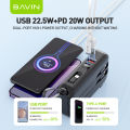 BAVIN PC032 10000mAh / PC1103 20000mAh Portable Powerbank 22.5W PD Fast Charging QC3.0 Built-in Cables for iPh 16. 