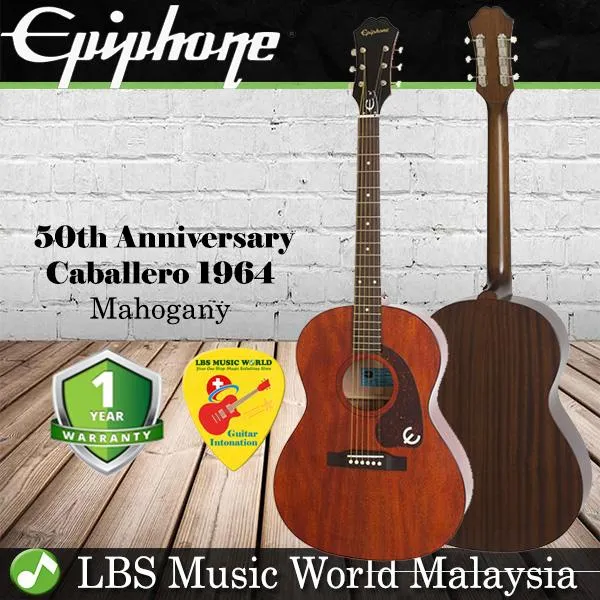 Epiphone Limited Edition 50th Anniversary 1964 Caballero Acoustic Electric  Guitar Mahogany | Lazada