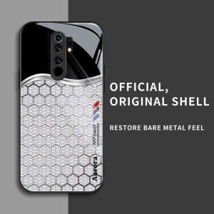 สำหรับ Xiaomi Redmi 9 เคสศัพท์ป้องกันการตก ลายรังผึ้งสีเงิน บุคลิกภาพทันสมัย