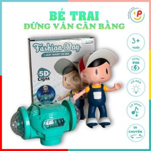 Đồ Chơi Bé Trai Đứng Ván Cân Bằng Dùng Pin Có Nhạc Đèn 578-8 PeeKaPaw Toys