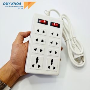 Ổ Cắm Điện 8 Lỗ Cắm Dây 5m - 3m (2 Công Tắc) Vinamax ®