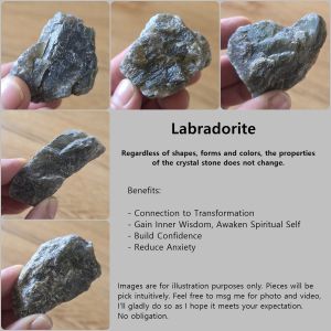 Labradorite Raw Natural Crystal Stone | Transformation | Inner Wisdom | Build Confidence