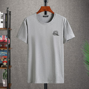 【4XL-12XL】160KG Can Wear Odell Cotton Soft Elastic Lightweight Smooth Big Plus Size Fat Oversize Mens Print Short Sleeve T-Shirt Loose Casual Summer