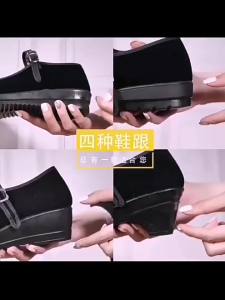 WomenS Cloth Work Shoes Durable Hotel Etiquette Shoes Black Flat Cloth Shoes Square Dance Shoes For Mothers